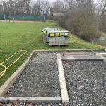 Pflaster ist da, kann los gehen